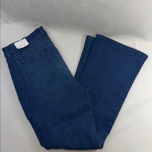 Loft The Slim Flare High Rise Petite Classic Blue Women's Jeans Size 31P/12P